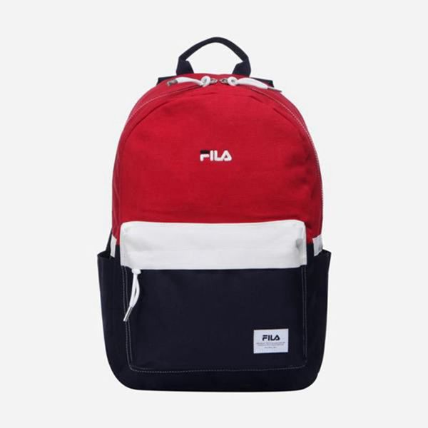 Fila Color Block Minimal Backpacks - Red,NZ 623-31560